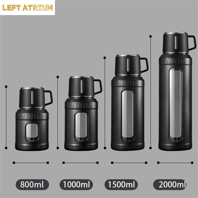 Büyük Kapasiteli 2L Cam Su Şiş - Outdoor Sport Glass Water Bottle incelemesi ve fiyatı