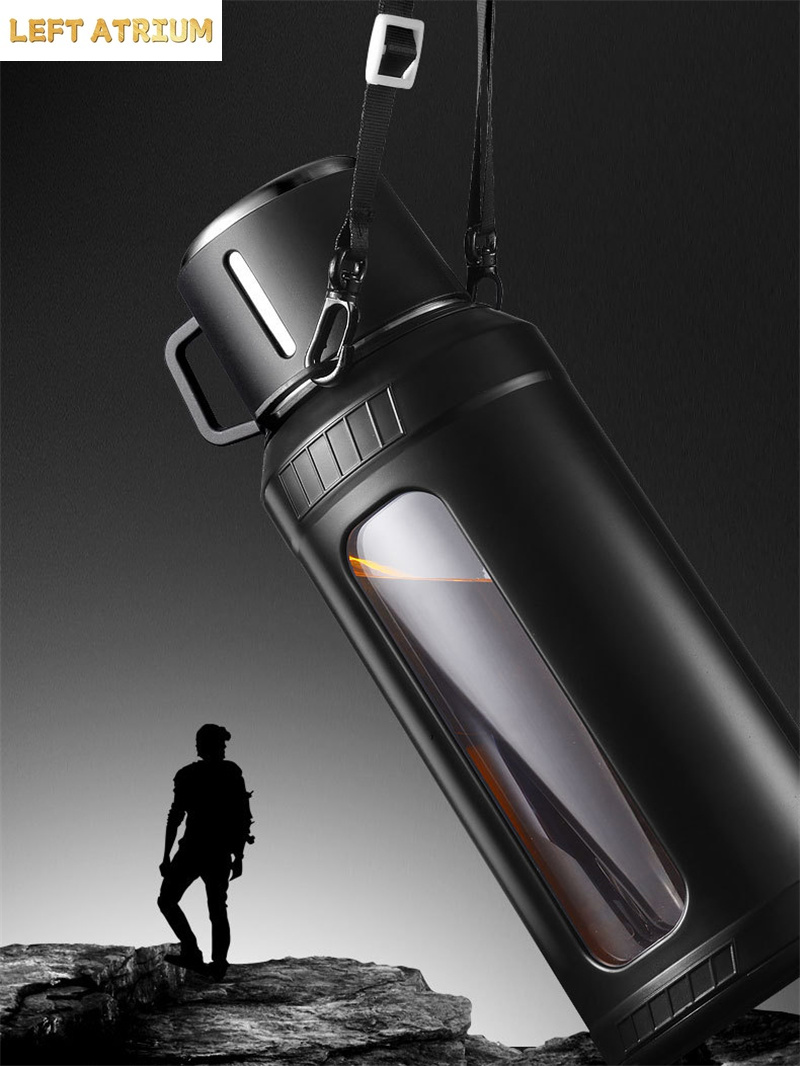 Büyük Kapasiteli 2L Cam Su Şiş - Outdoor Sport Glass Water Bottle incelemesi ve fiyatı